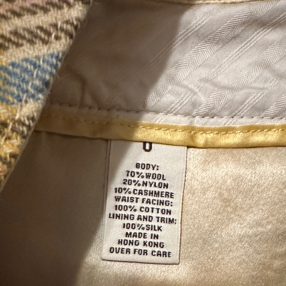 Yellow Plaid Pleated Skirt - Picture 6 of 6